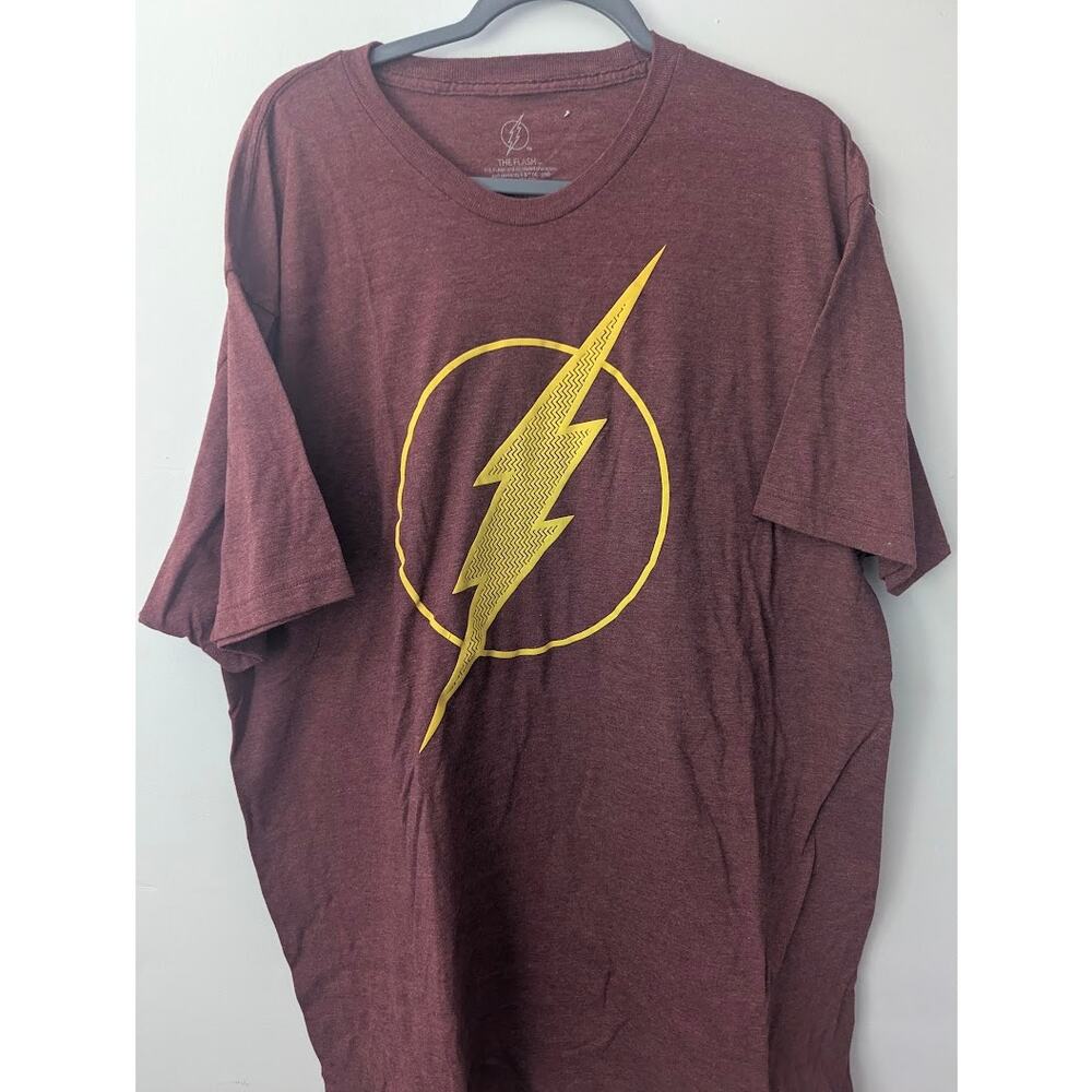 Flash Men’s 3XL Red Graphic T-Shirt DC Comics Lightning Bolt Tee